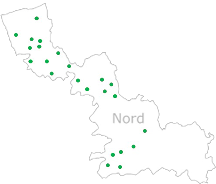 ADMR 59 - carte du Nord